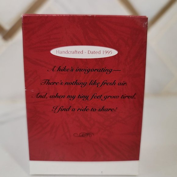 Hallmark Keepsake Ornaments Takin' A Hike 1995 Ornament Christmas mouse boot - Picture 2 of 3